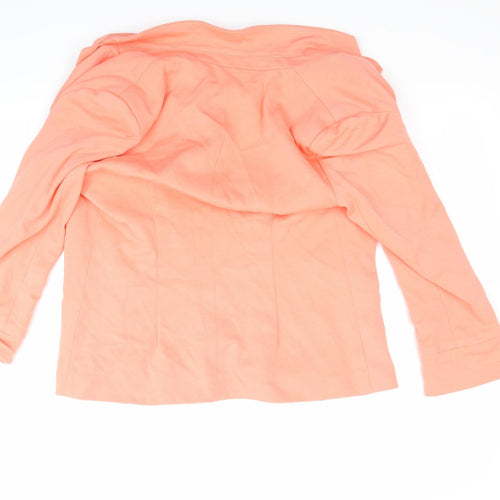 Evita Womens Orange   Jacket Blazer Size 12