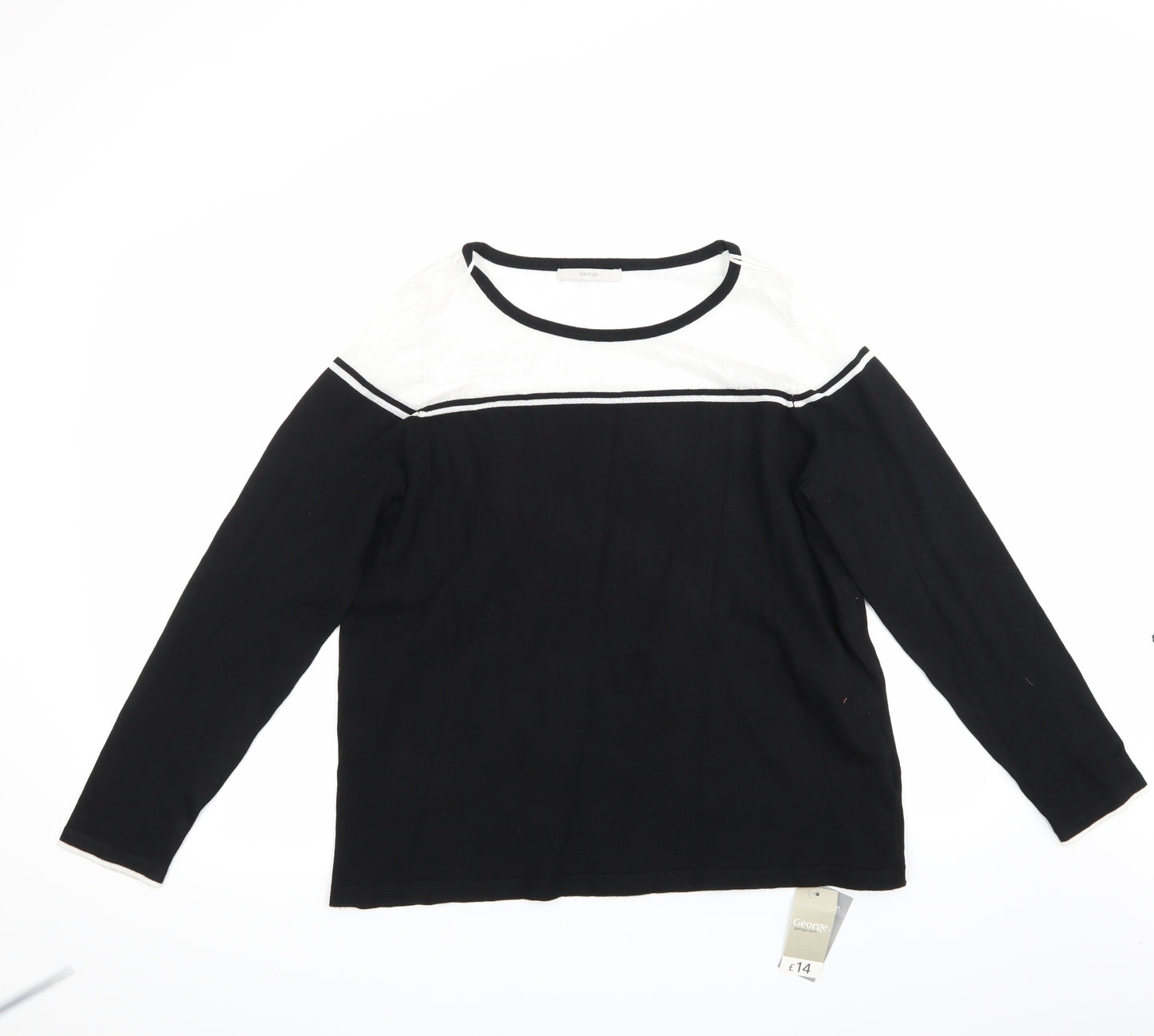 George Womens Black   Pullover Jumper Size 18