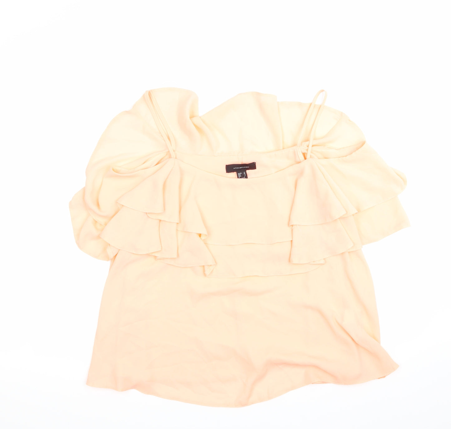 Atmosphere Womens Orange   Basic Blouse Size 12
