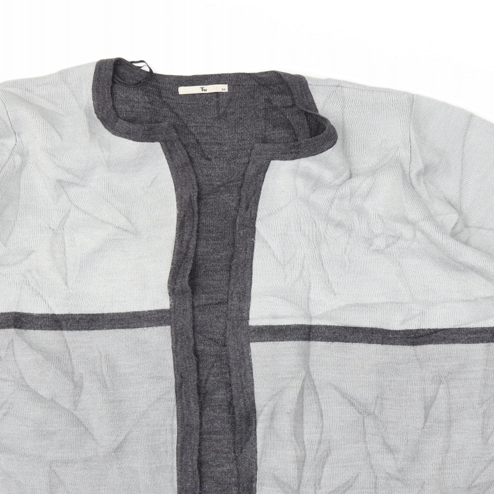 TU Womens Grey  Knit Cardigan Jumper Size 20