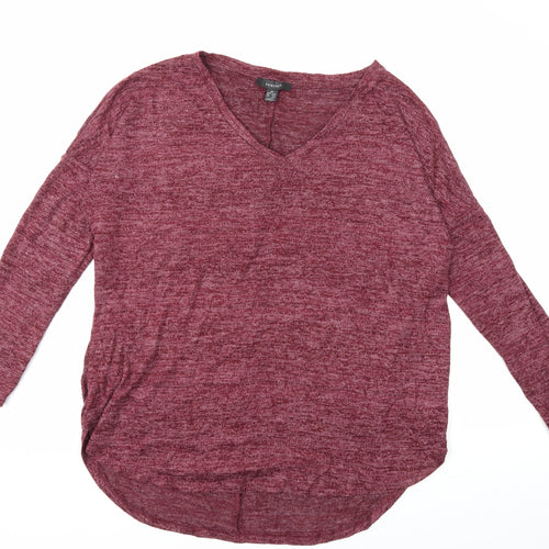 Primark Womens Red  Knit Pullover Jumper Size 12