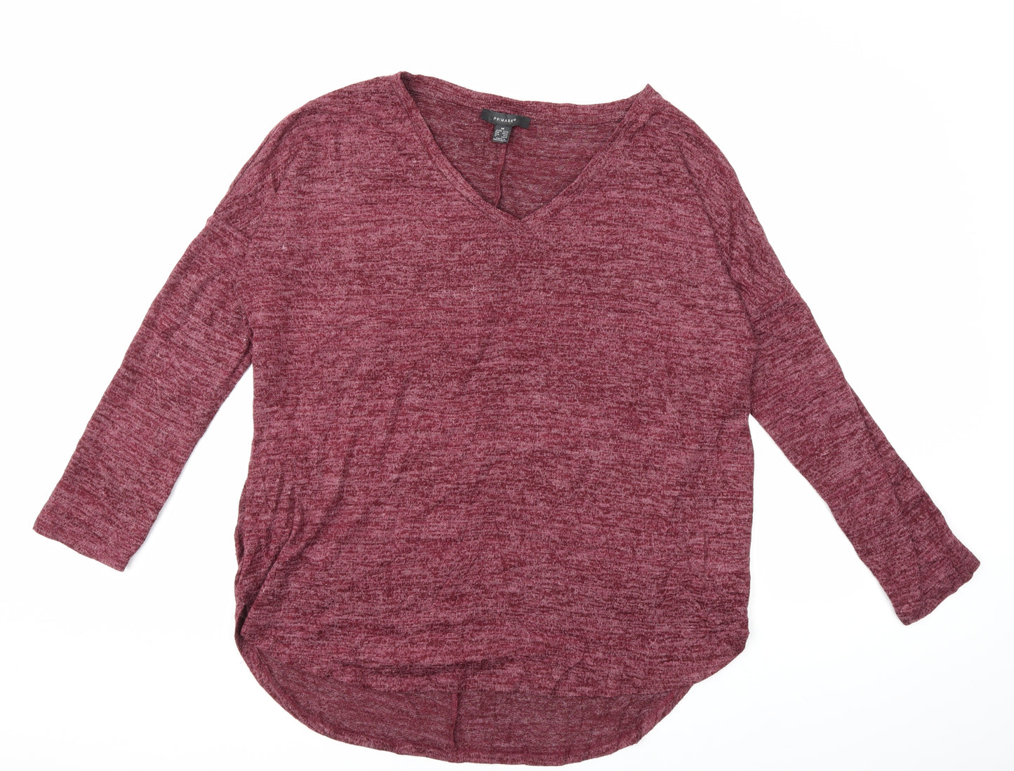 Primark Womens Red  Knit Pullover Jumper Size 12