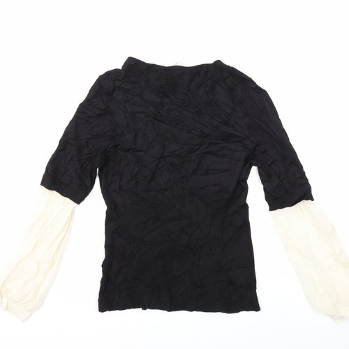 Max Studio Womens Black  Knit Pullover Jumper Size M