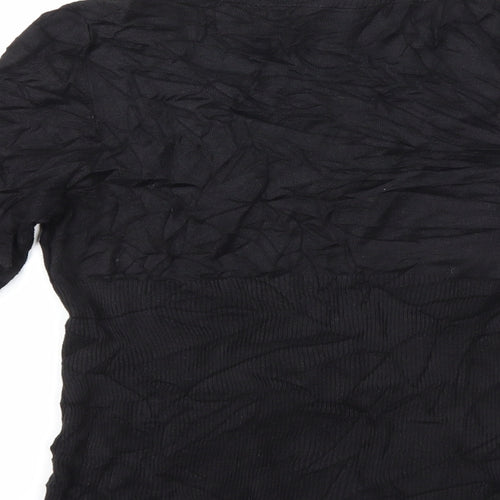 Max Studio Womens Black  Knit Pullover Jumper Size M