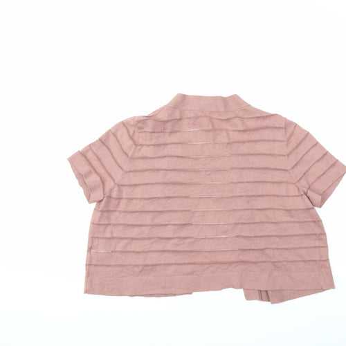 TU Womens Pink  Knit Cardigan Jumper Size 18