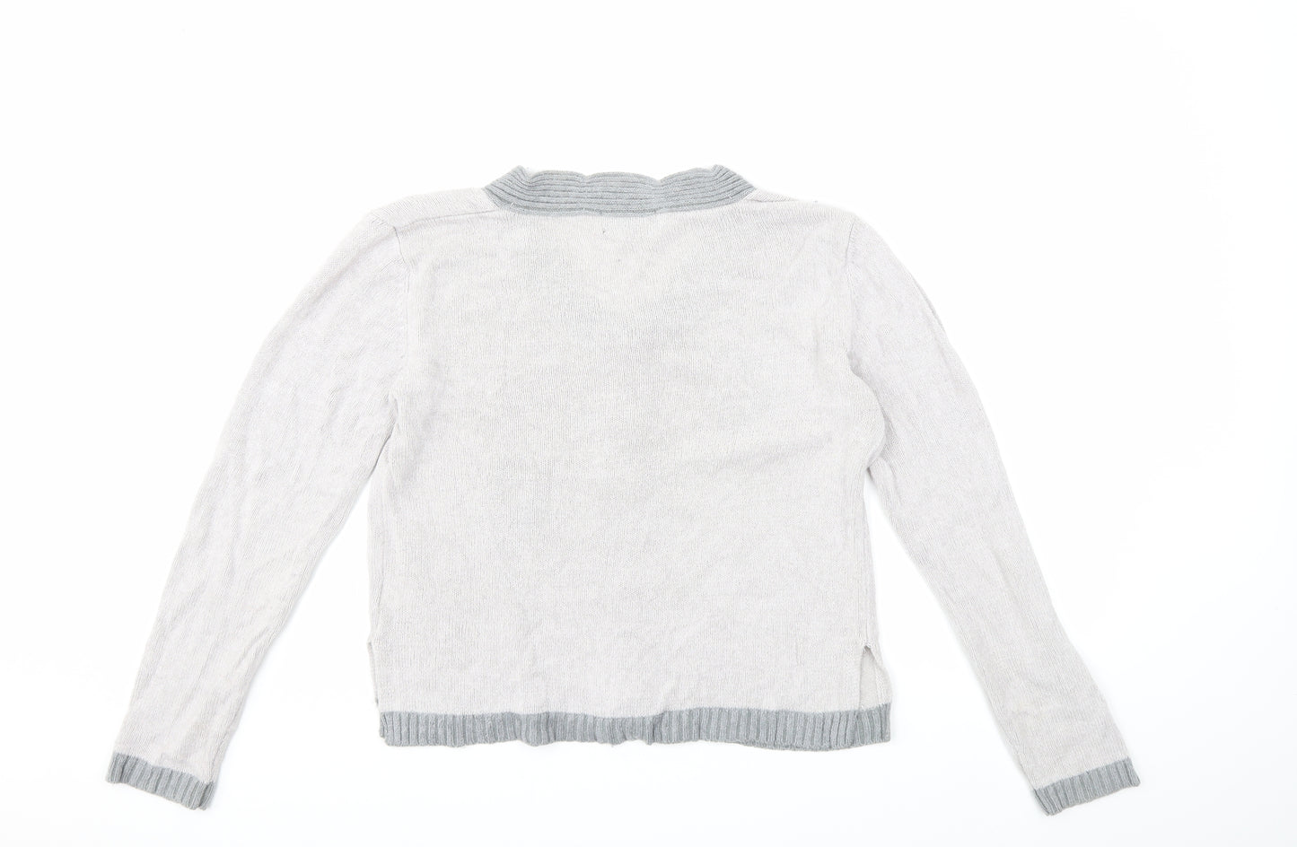 casamia Womens Grey  Knit Pullover Jumper Size S