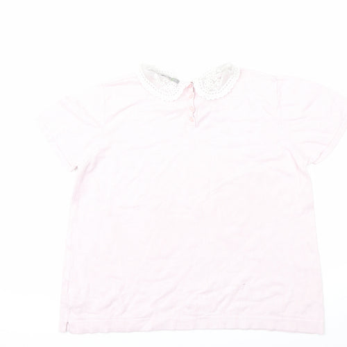 Marks and Spencer Womens Pink  Knit Pullover Jumper Size 16