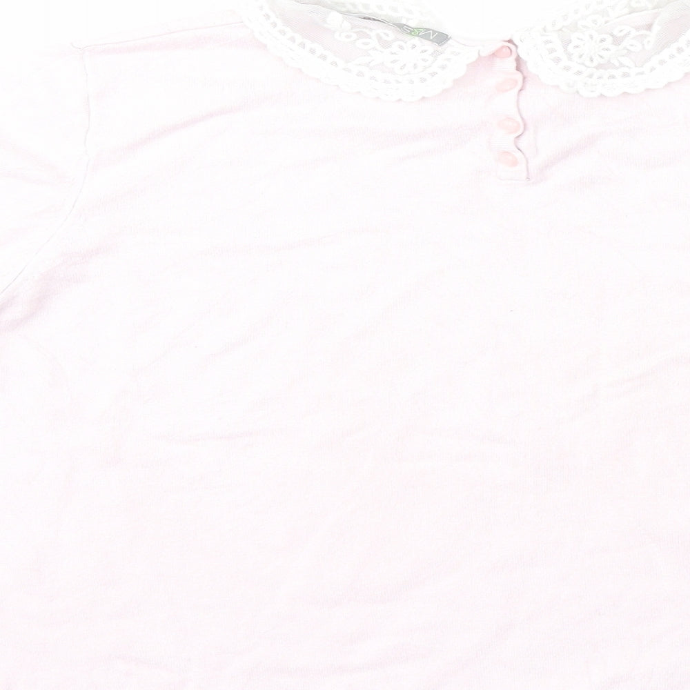 Marks and Spencer Womens Pink  Knit Pullover Jumper Size 16