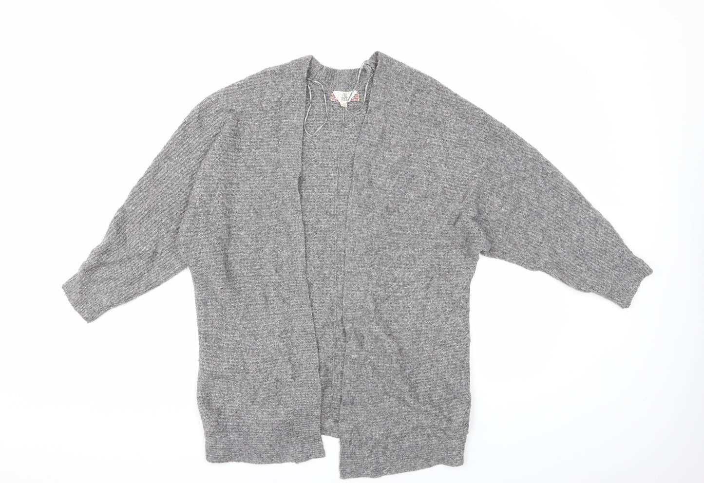 Pink Rose Womens Grey  Knit Cardigan Jumper Size S