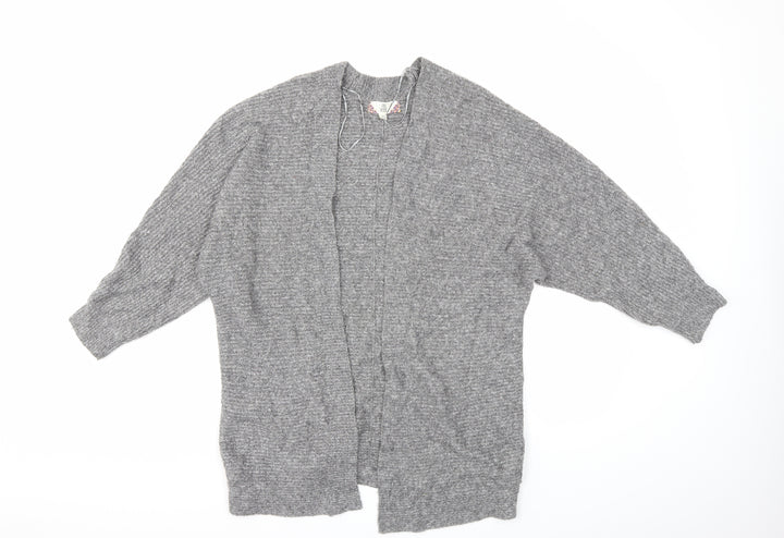 Pink Rose Womens Grey  Knit Cardigan Jumper Size S