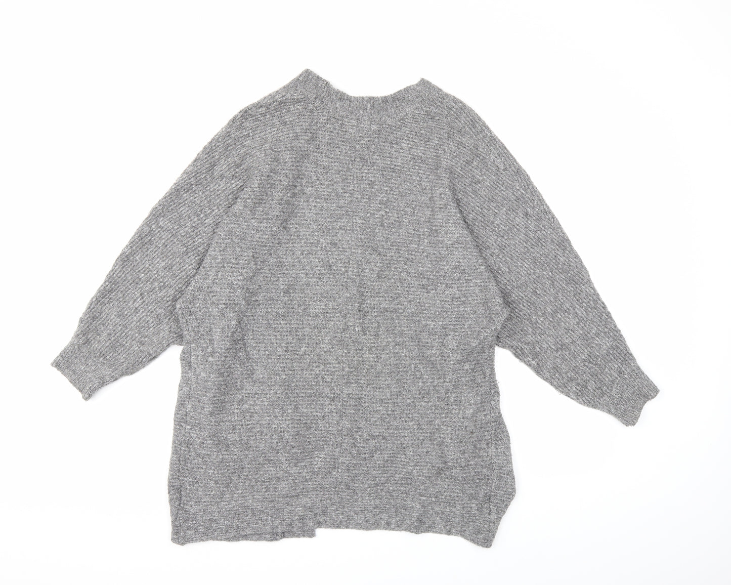 Pink Rose Womens Grey  Knit Cardigan Jumper Size S