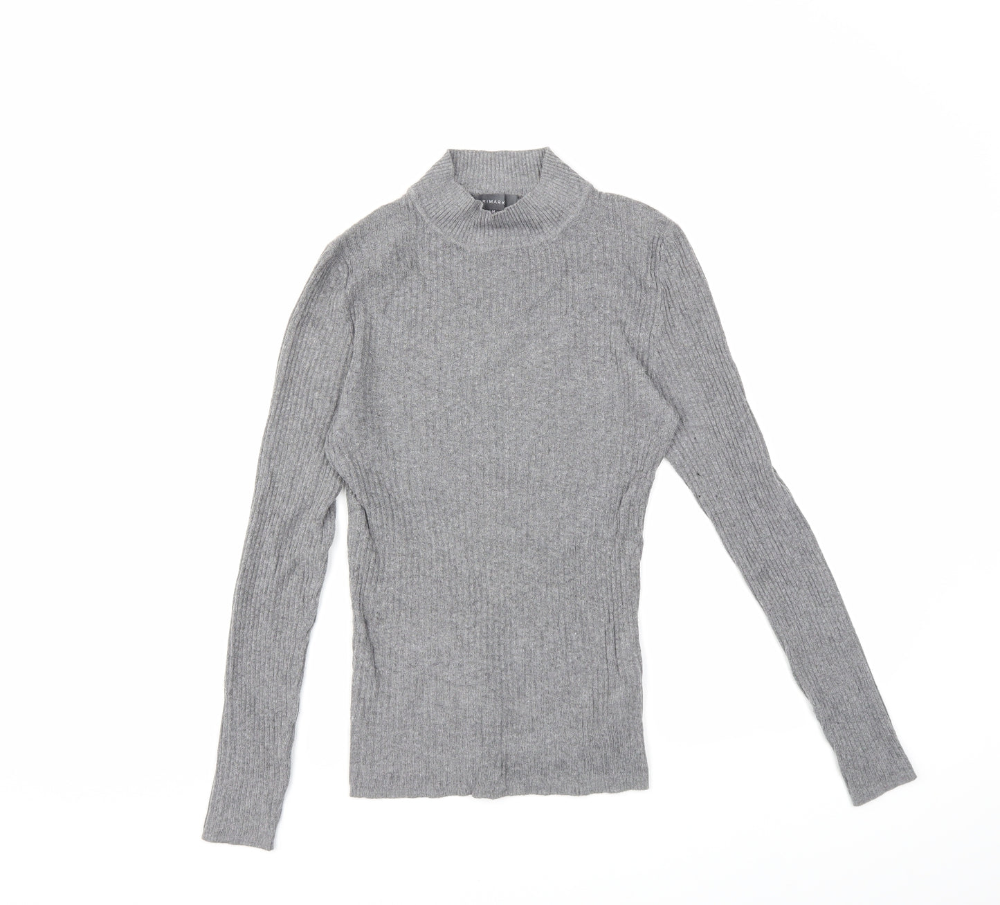 Primark Womens Grey  Knit Pullover Jumper Size 12
