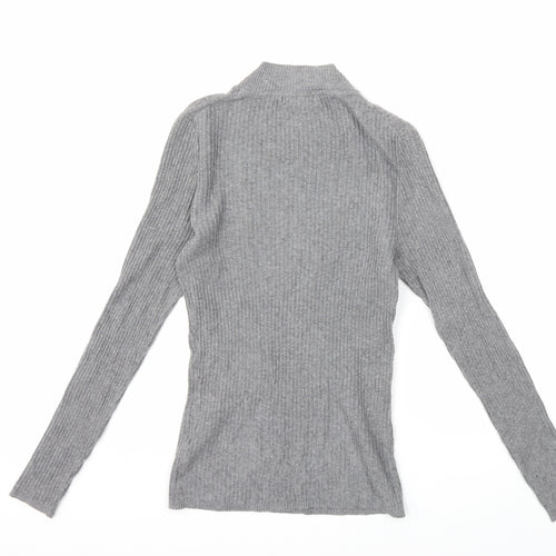 Primark Womens Grey  Knit Pullover Jumper Size 12