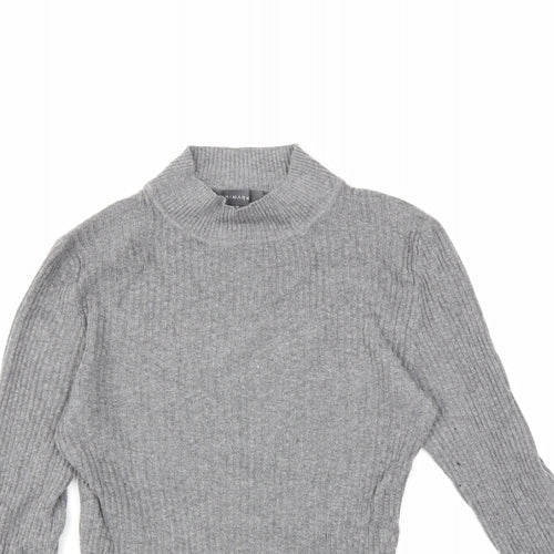 Primark Womens Grey  Knit Pullover Jumper Size 12
