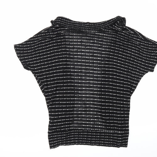 Urban Outfitters Womens Black Striped Knit Cardigan Jumper Size L
