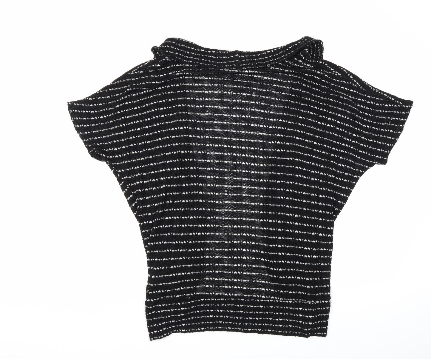 Urban Outfitters Womens Black Striped Knit Cardigan Jumper Size L