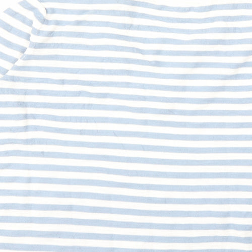 LOFT Womens Blue Striped Knit Pullover Jumper Size M