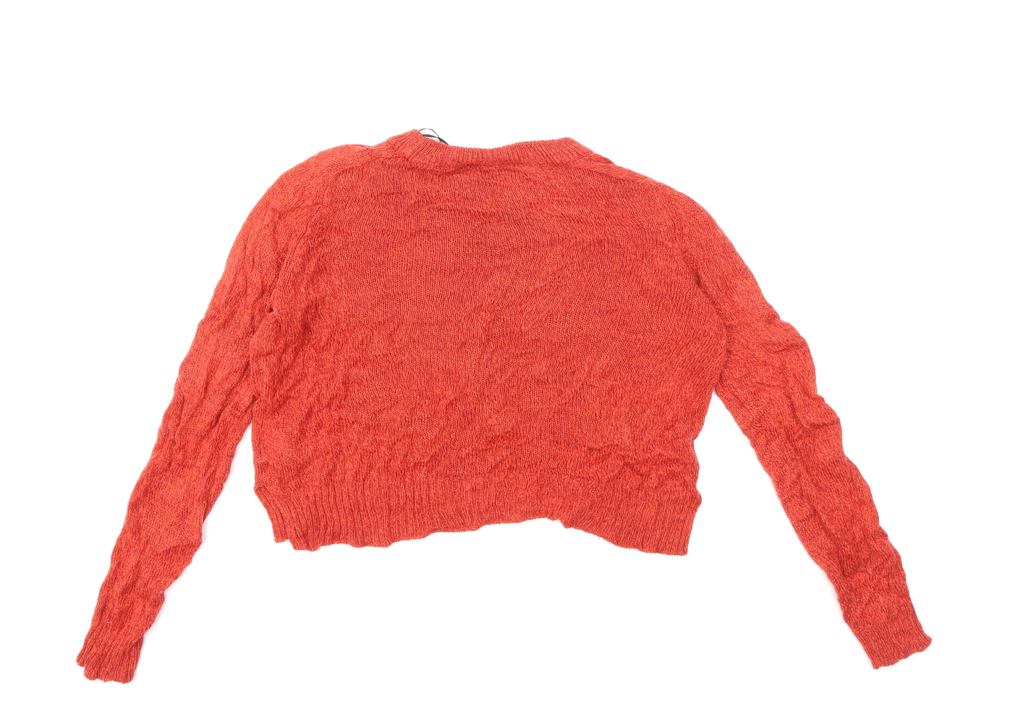 h&m  Womens Red  Knit Pullover Jumper Size S
