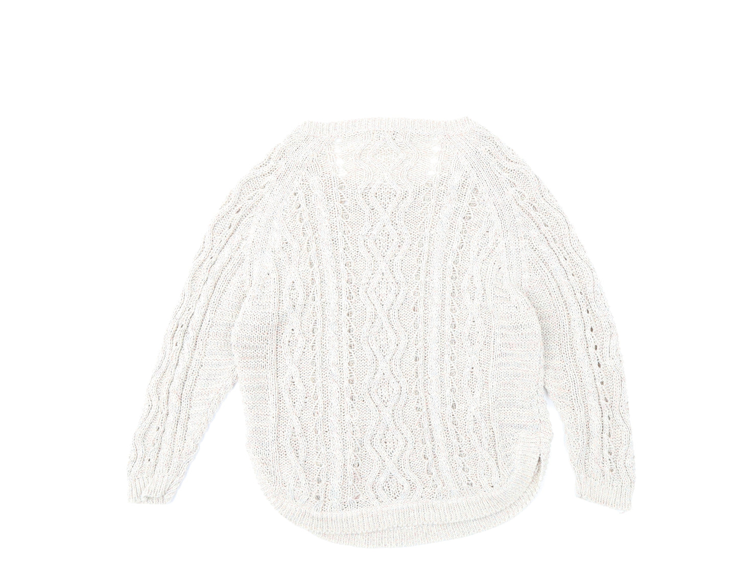 Marks and Spencer Womens Beige  Knit Pullover Jumper Size 12