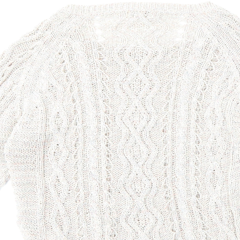 Marks and Spencer Womens Beige  Knit Pullover Jumper Size 12