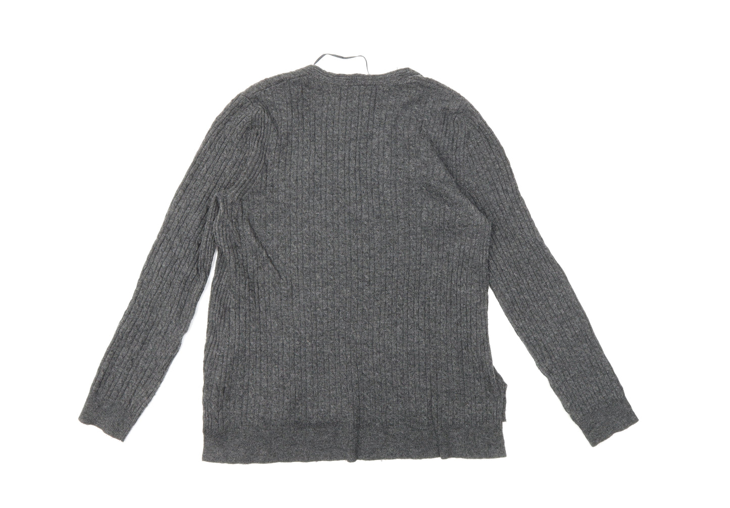 John Lewis Womens Grey  Knit Pullover Jumper Size 10