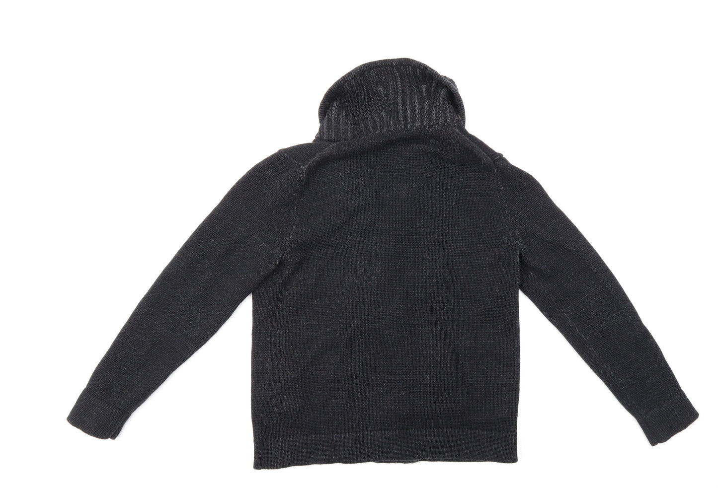 Gap Mens Black  Knit Cardigan Jumper Size M