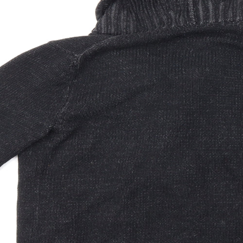 Gap Mens Black  Knit Cardigan Jumper Size M