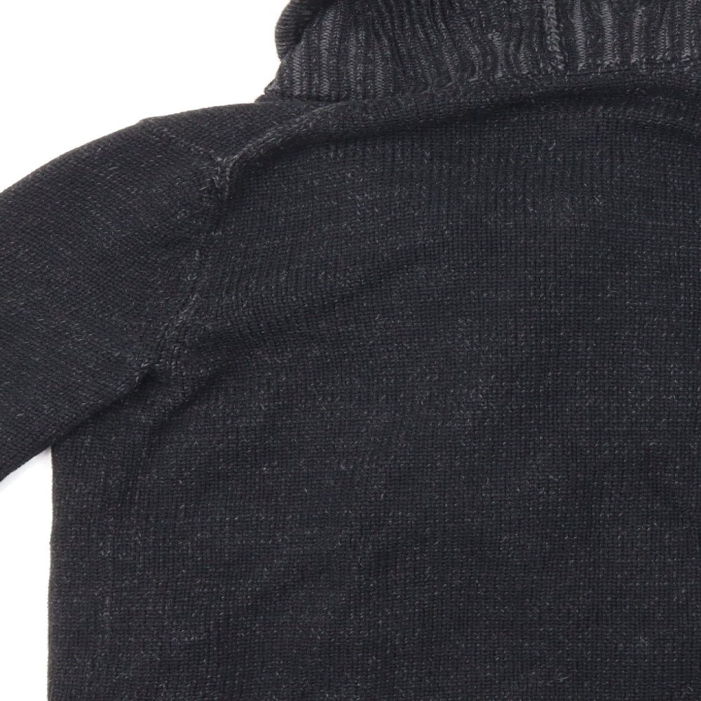 Gap Mens Black  Knit Cardigan Jumper Size M