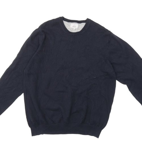 Marks and Spencer Mens Blue  Knit Pullover Jumper Size L