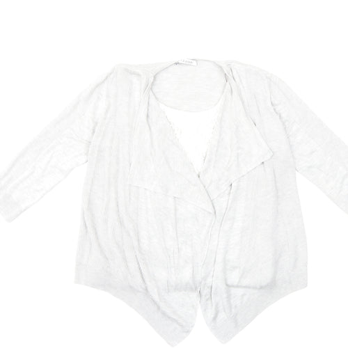 Marks and Spencer Womens Grey  Knit Cardigan Jumper Size 8