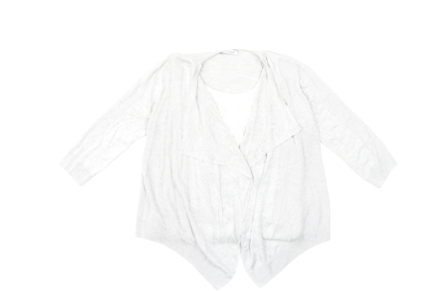 Marks and Spencer Womens Grey  Knit Cardigan Jumper Size 8