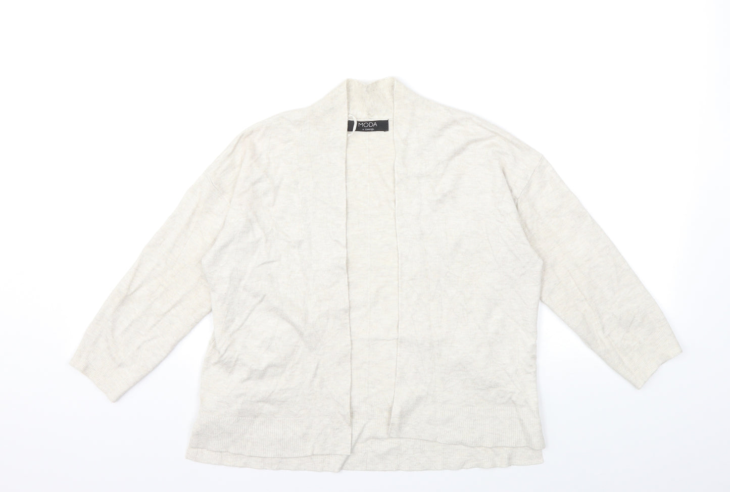 George Womens Beige  Knit Cardigan Jumper Size 10