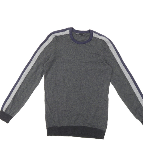 Marks and Spencer Mens Grey  Knit Pullover Jumper Size XS