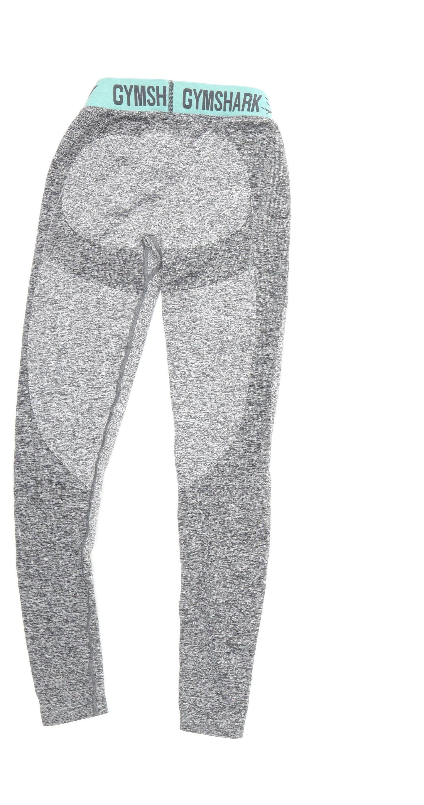 Gym Shark Womens Grey   Compression Leggings Size S L27 in