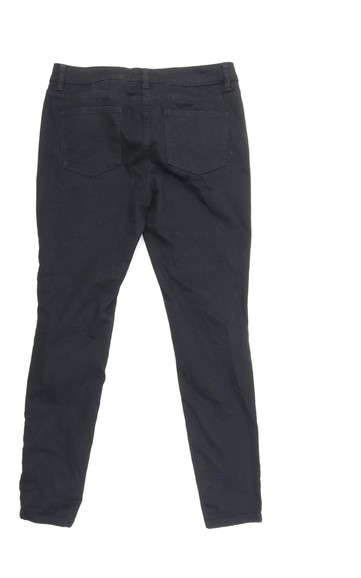 NEXT Womens Black  Denim Skinny Jeans Size 12 L29 in