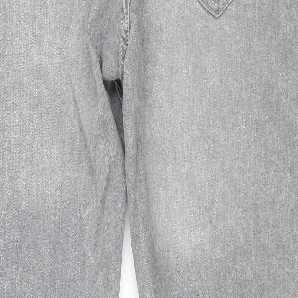 Denim & Co. Mens Grey  Denim Straight Jeans Size 36 in L30 in