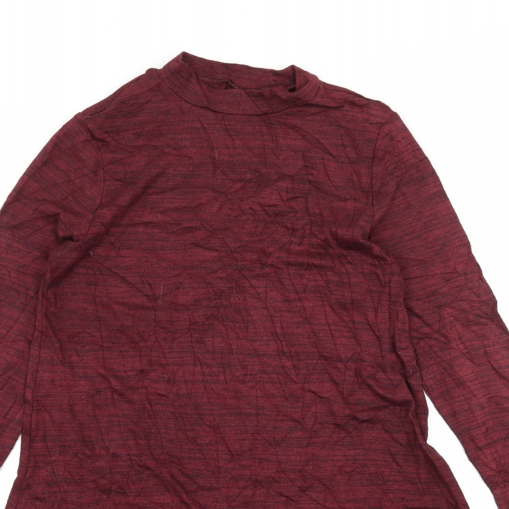 Divided by H&M Womens Red  Jersey Skater Dress  Size 10
