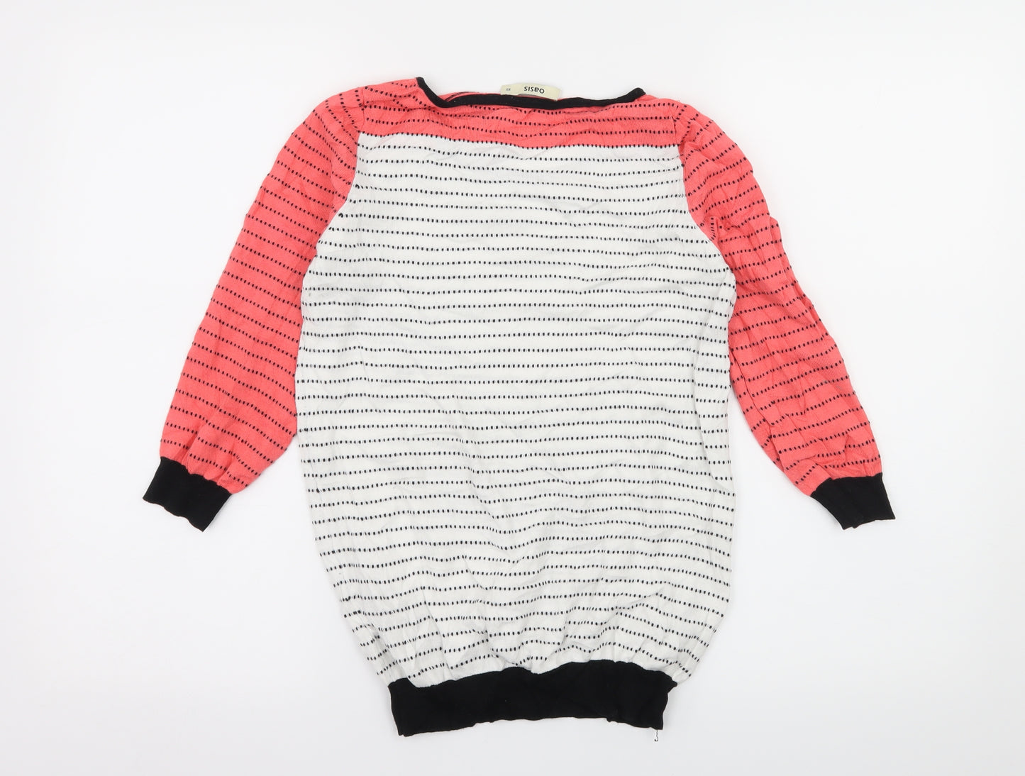Oasis Womens Multicoloured Polka Dot Knit Pullover Jumper Size XS