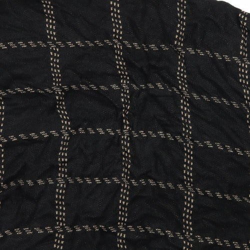 New Look Womens Black Check Knit Pullover Jumper Size M