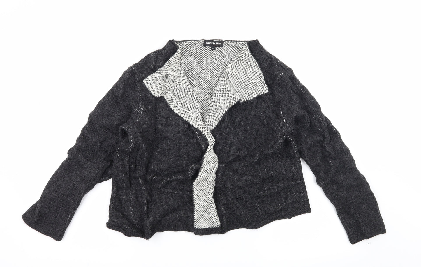 Debenhams Womens Grey  Knit Cardigan Jumper Size 12