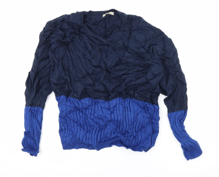 TU Womens Blue Knit Pullover Jumper Size 14