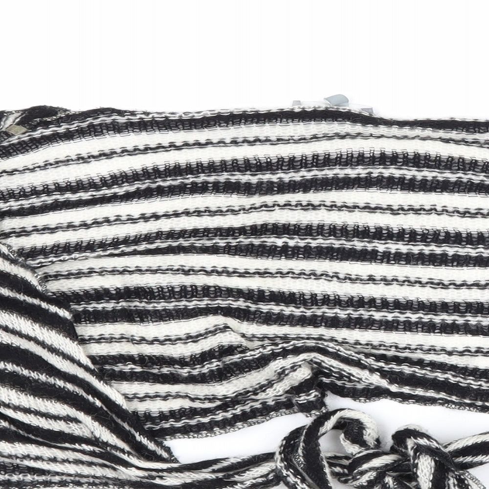 Per Una Womens White Striped Knit Cardigan Jumper Size M