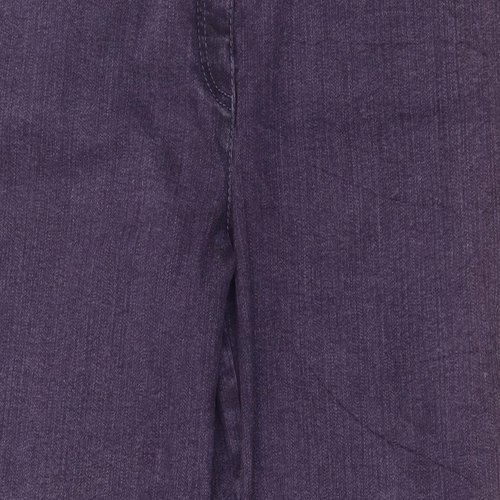 Michelle Magic Womens Purple  Denim Straight Jeans Size 18 L27 in