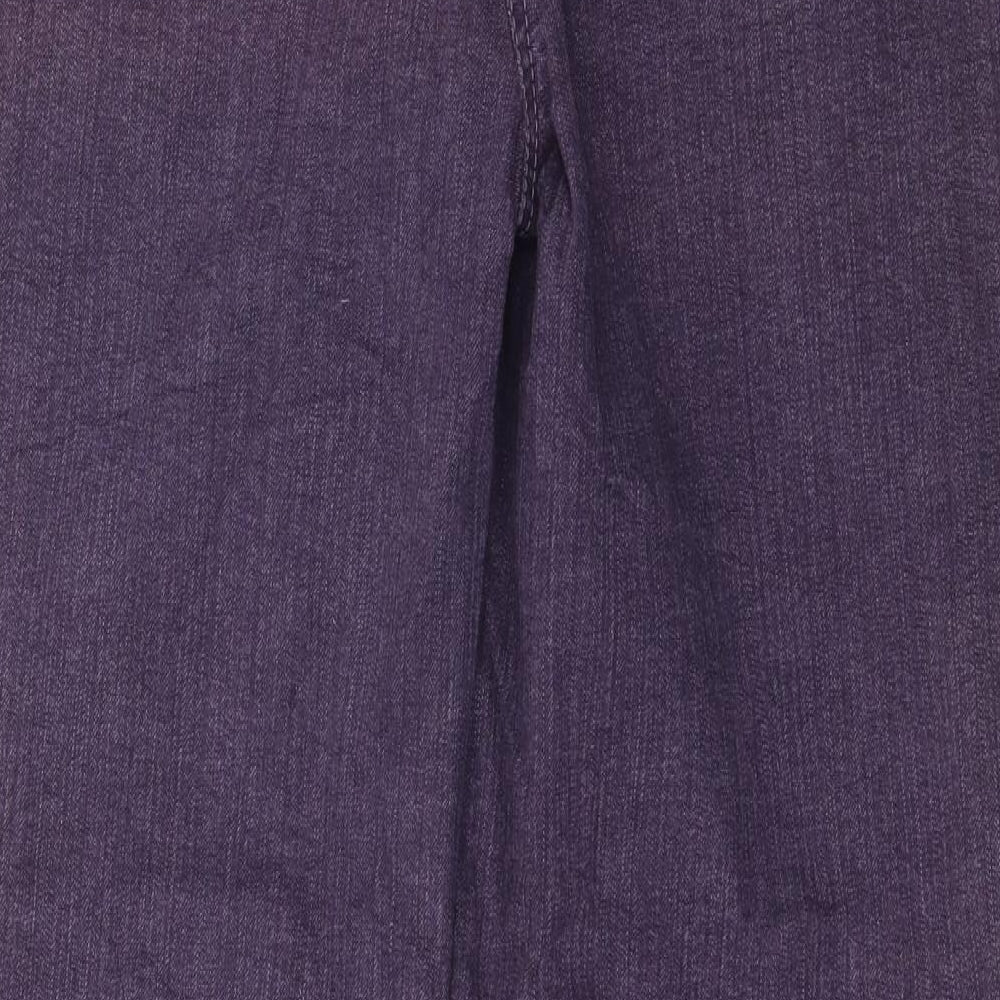 Michelle Magic Womens Purple  Denim Straight Jeans Size 18 L27 in