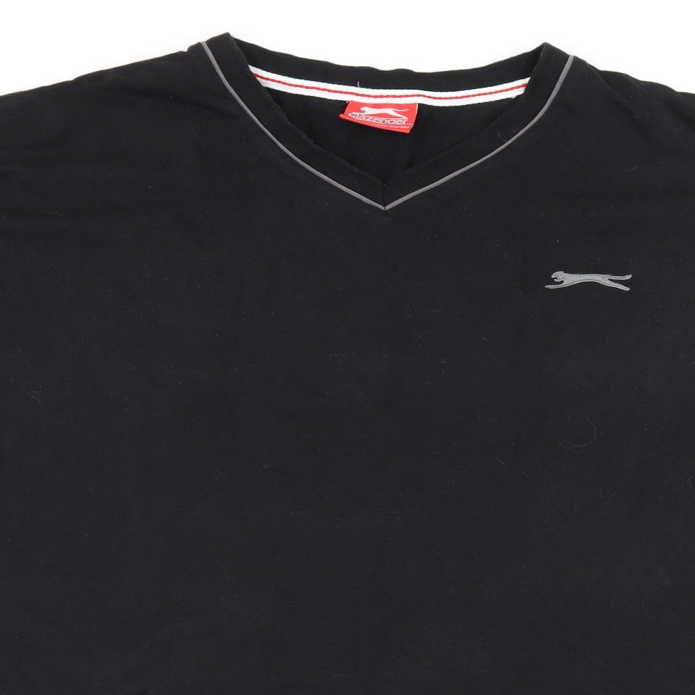 Slazenger Mens Black  Jersey  T-Shirt Size 3XL
