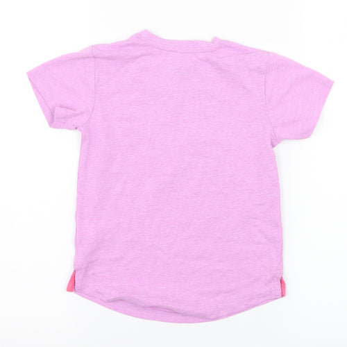 NEXT Girls Purple  Jersey Basic T-Shirt Size 2-3 Years  - Mermaid Rabbit