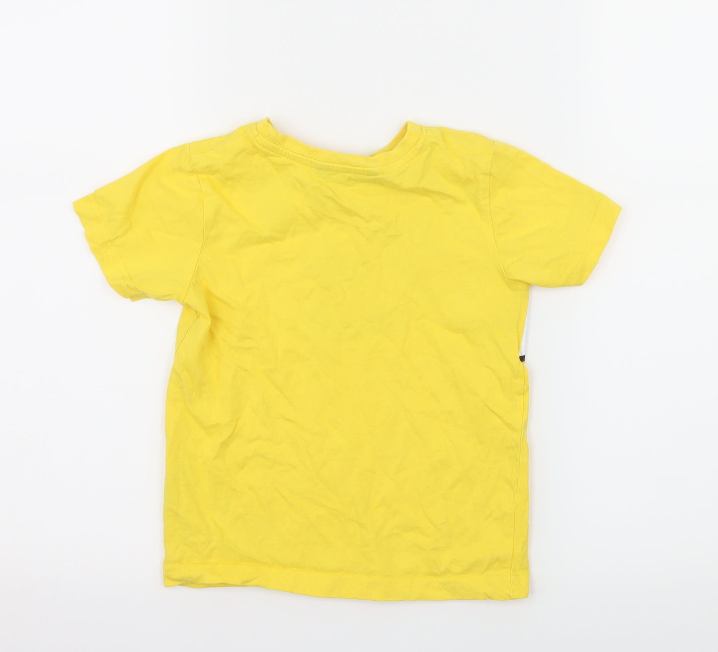 George Girls Yellow  Jersey Basic T-Shirt Size 2-3 Years  - Pudsey