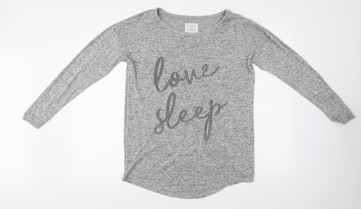 Boux Avenue  Womens Grey   Basic T-Shirt Size S