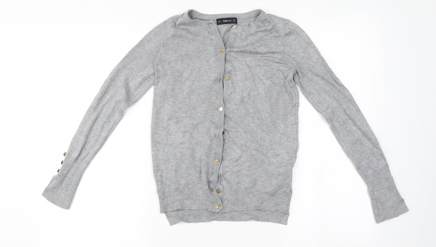 Zara Womens Grey   Cardigan Jumper Size XS