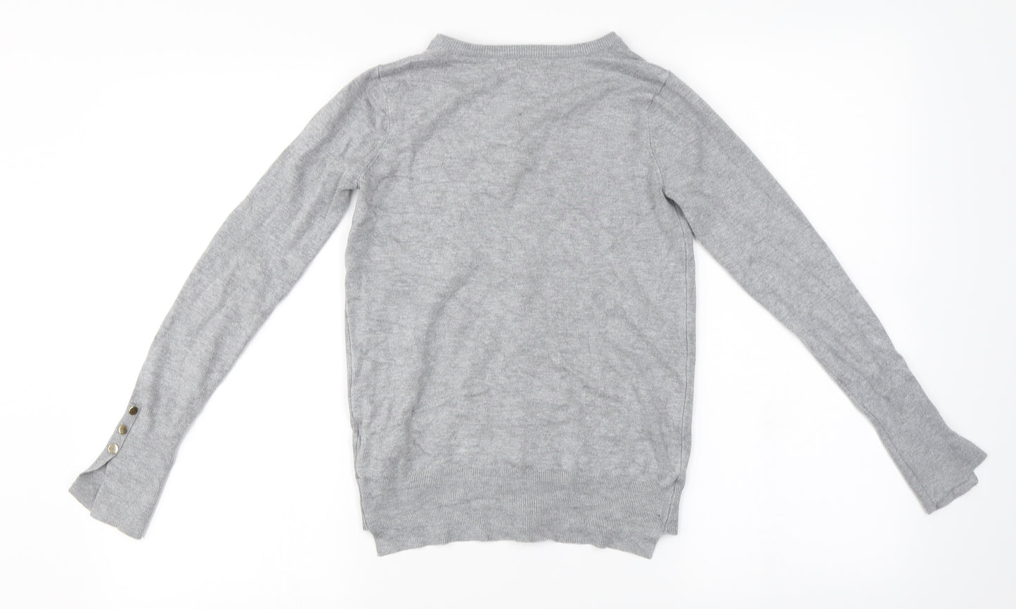 Zara Womens Grey   Cardigan Jumper Size XS